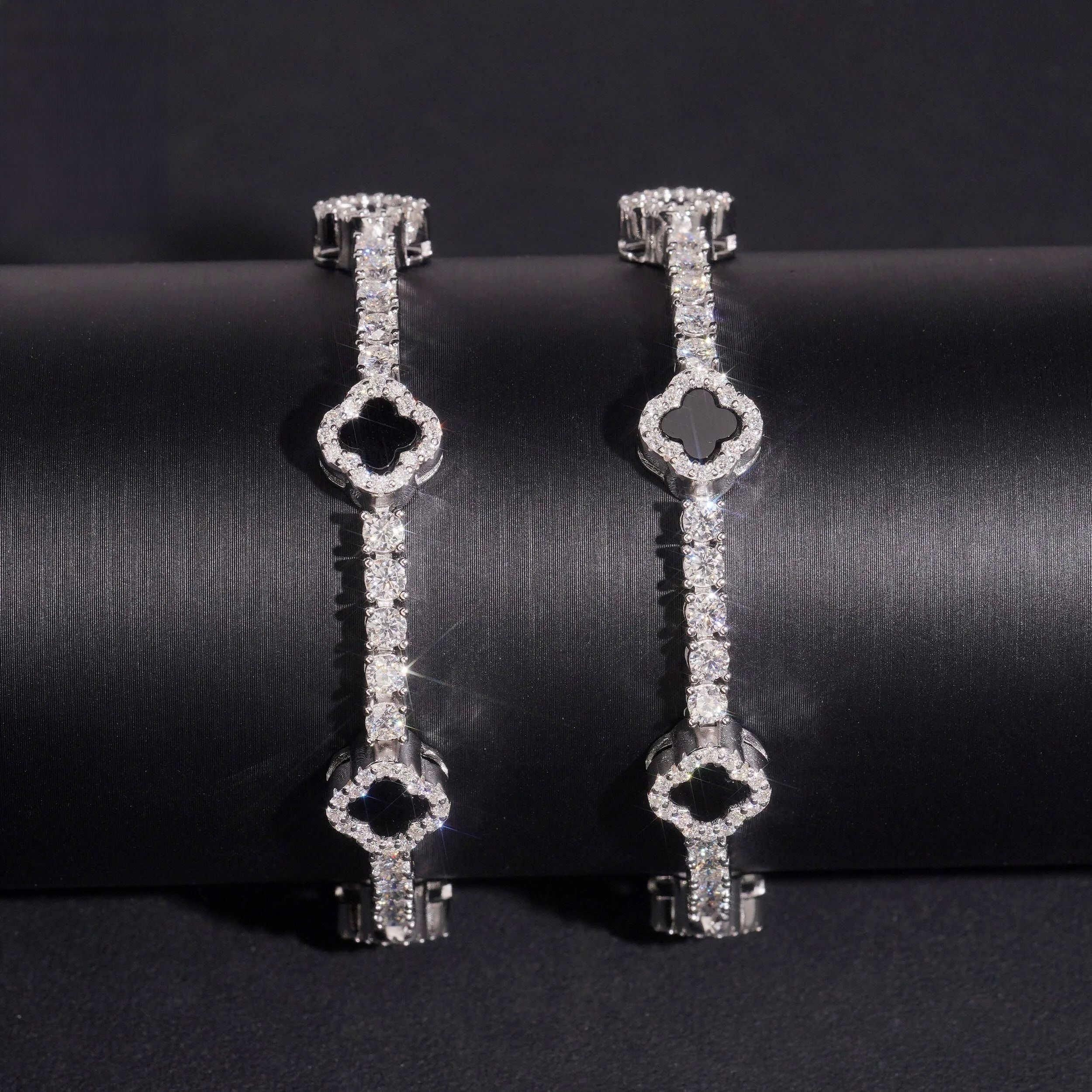 Clover Moissanite Tennis Bracelet