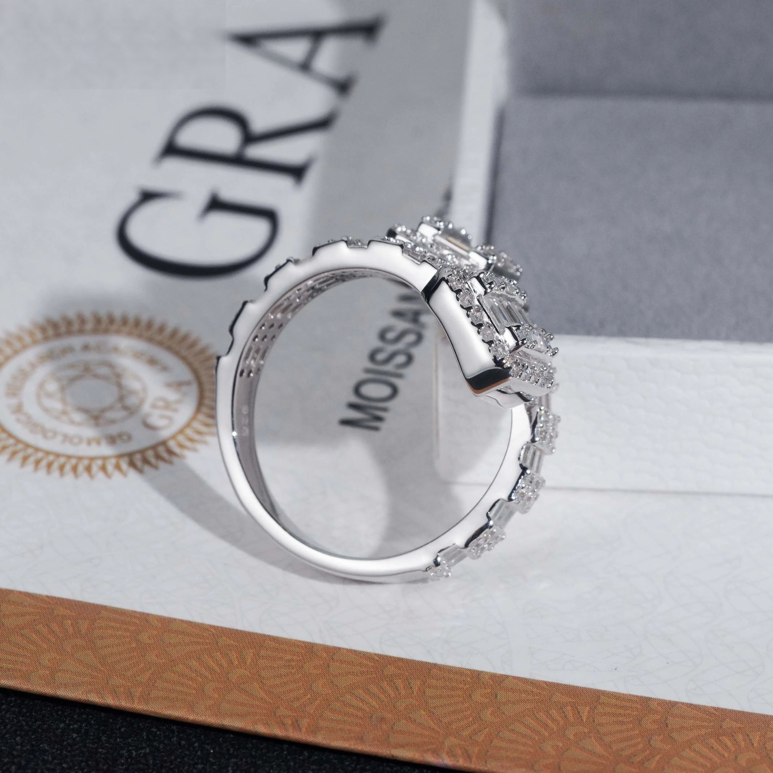 Baguette Cluster Ring