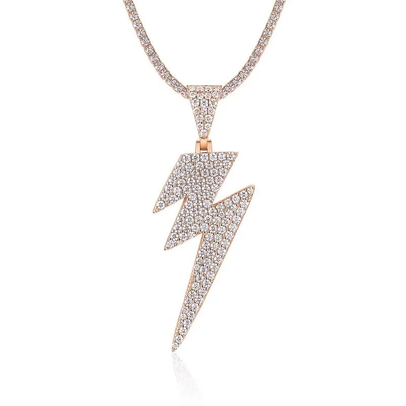 Lightning Bolt Diamond Pendant