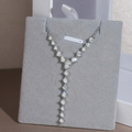 Solitaire Pear Moissanite Necklace