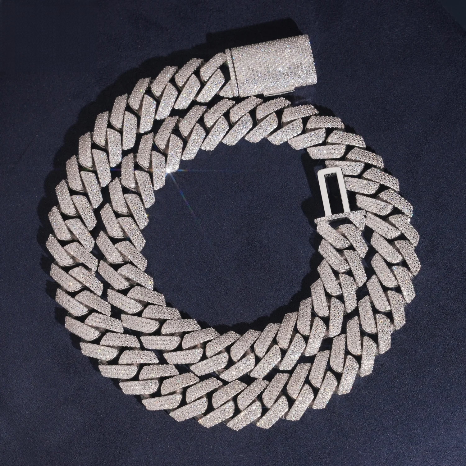 Moissanite Cuban Link Chain