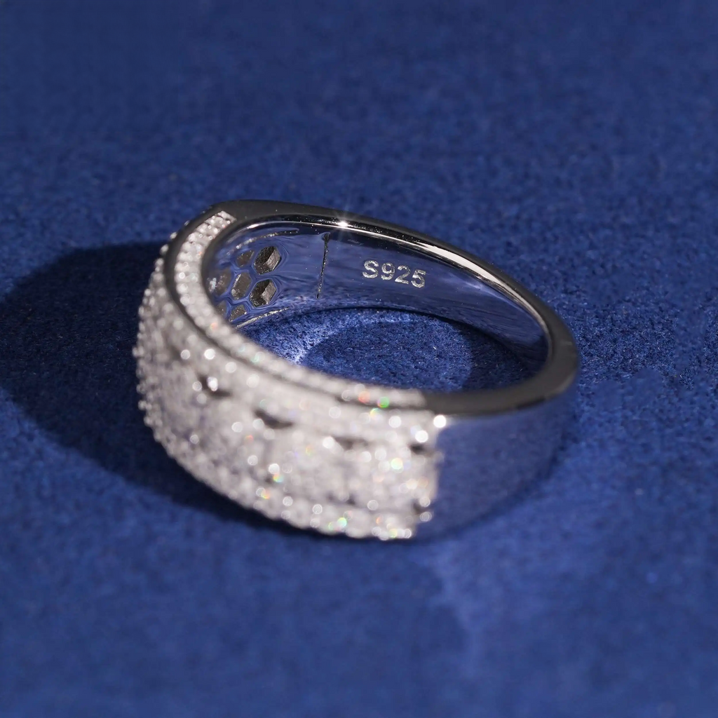 Moissanite Cluster Ring