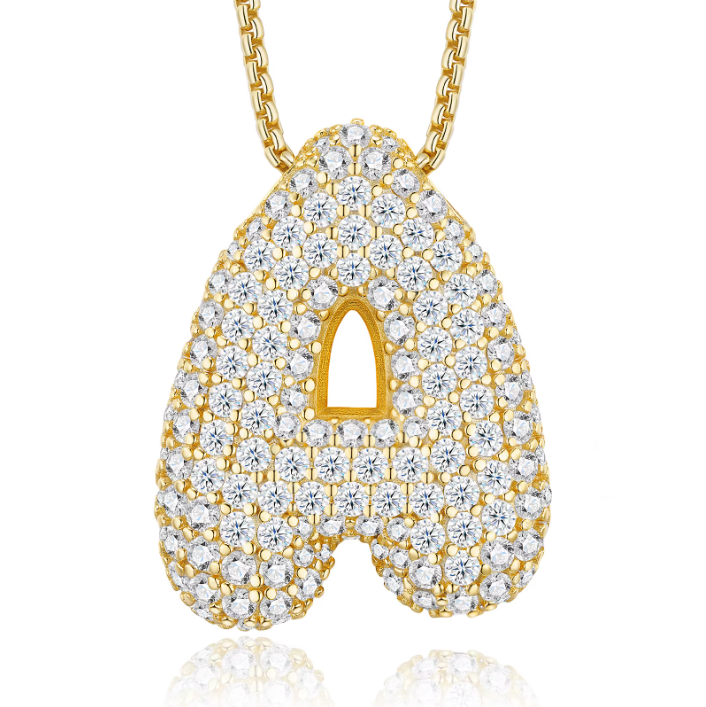 Iced Out Letter Pendant