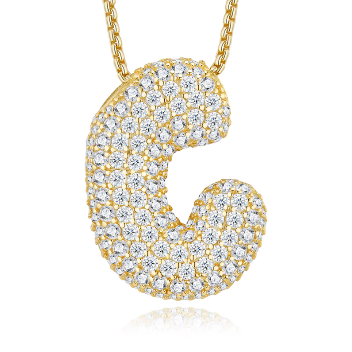 Iced Out Letter Pendant