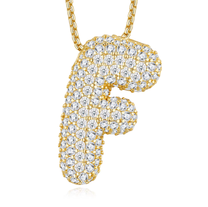 Iced Out Letter Pendant