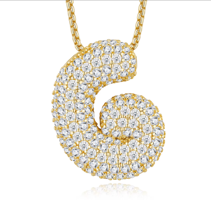 Iced Out Letter Pendant