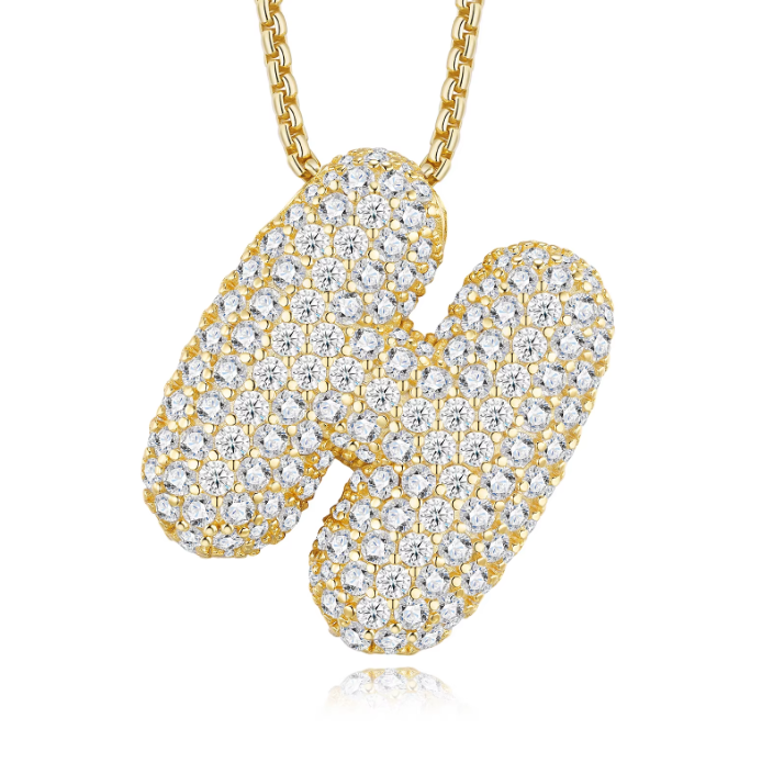 Iced Out Letter Pendant