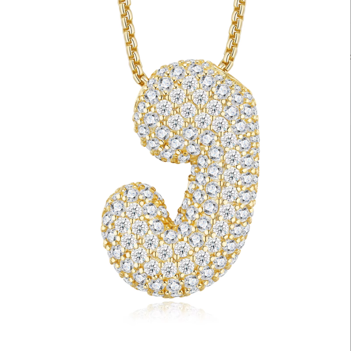 Iced Out Letter Pendant