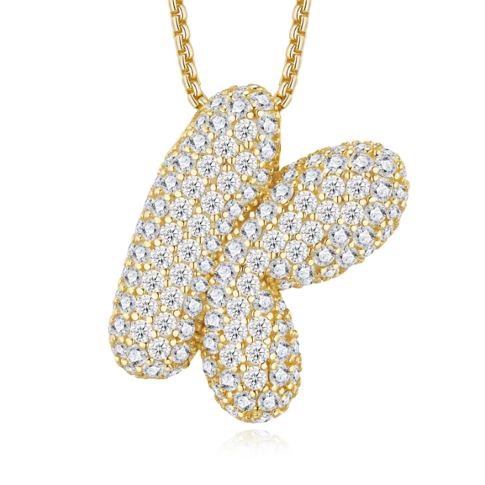Iced Out Letter Pendant