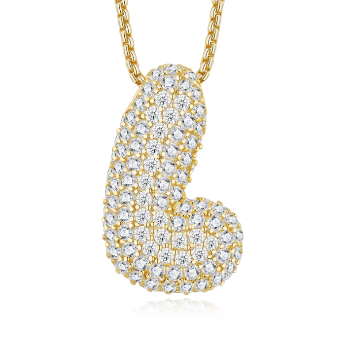 Iced Out Letter Pendant