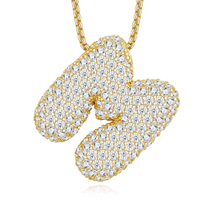 Iced Out Letter Pendant