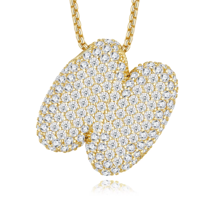Iced Out Letter Pendant
