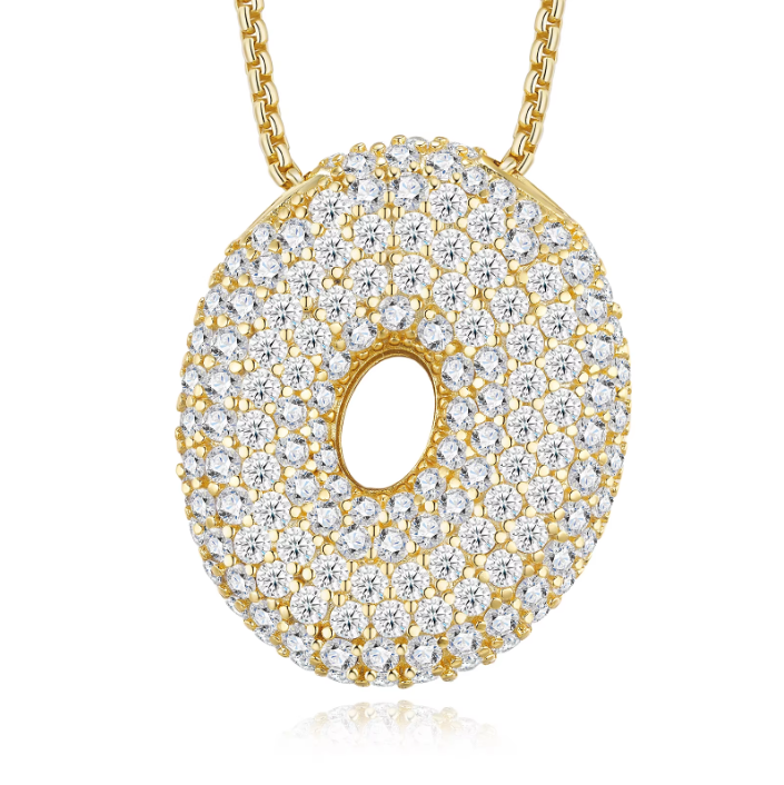 Iced Out Letter Pendant