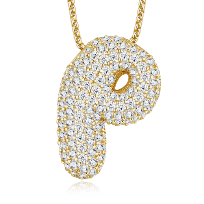 Iced Out Letter Pendant