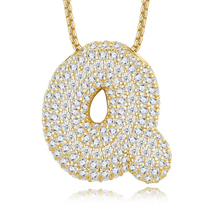 Iced Out Letter Pendant