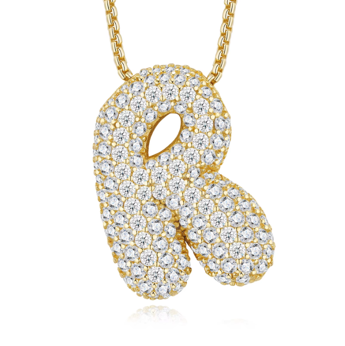 Iced Out Letter Pendant
