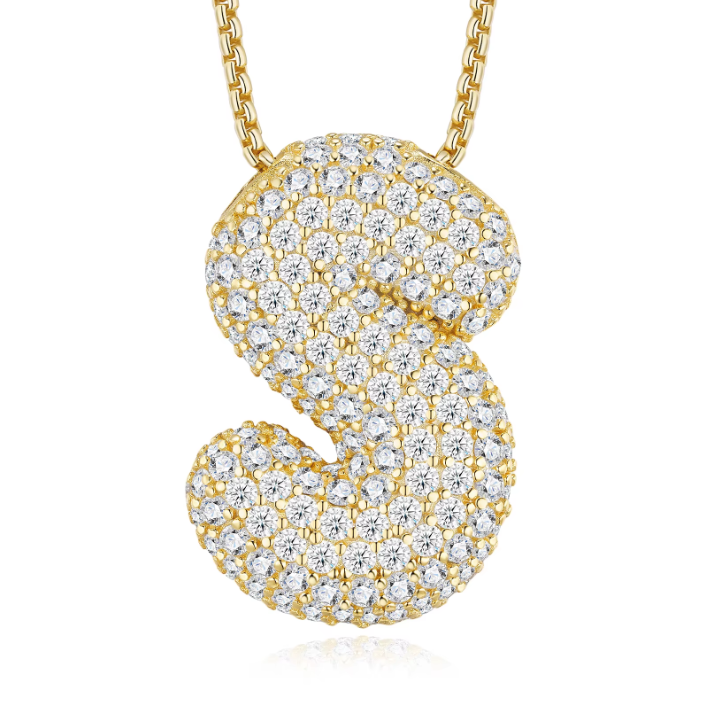 Iced Out Letter Pendant