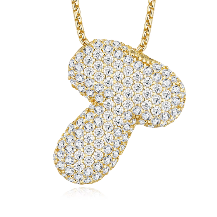 Iced Out Letter Pendant