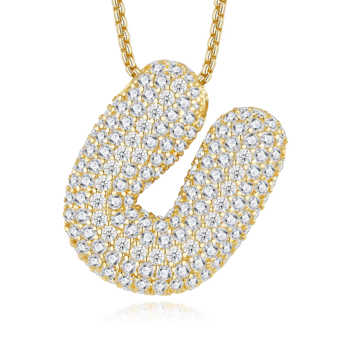 Iced Out Letter Pendant