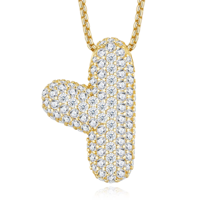 Iced Out Letter Pendant