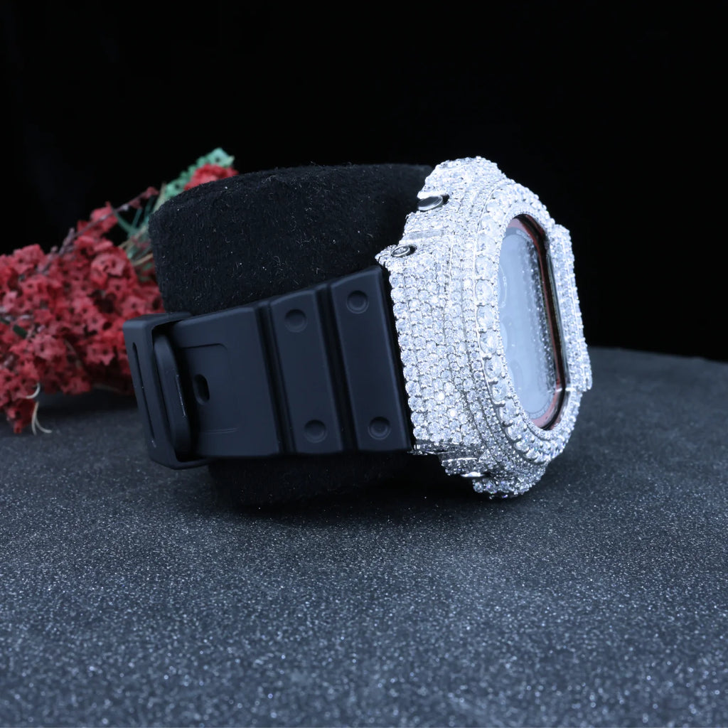 Moissanite Bust Down Watch